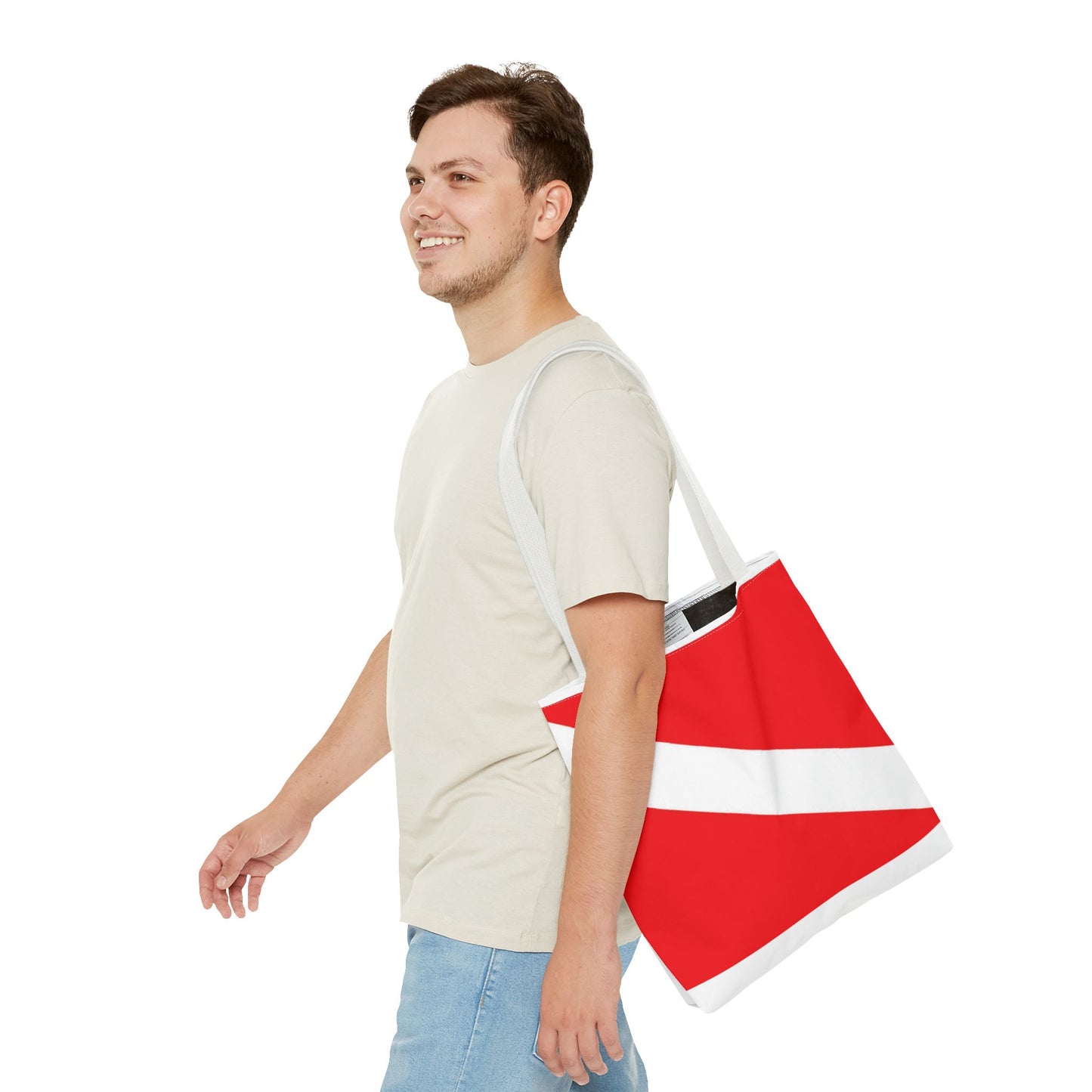 "Diver Down" - Dive Flag AOP Tote Bag