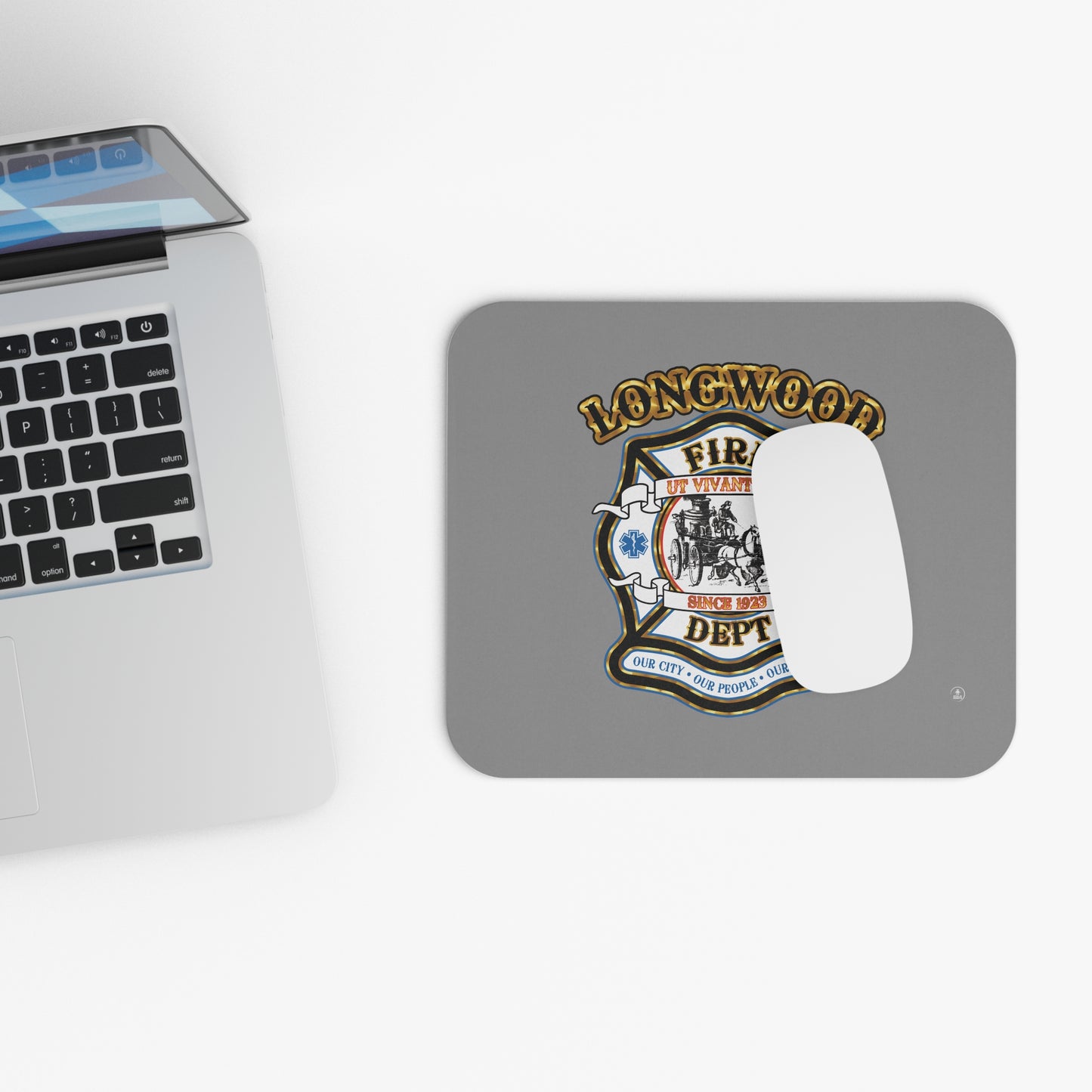 Longwood Fire Rescue Department Logo Mouse Pad (Rectangle)