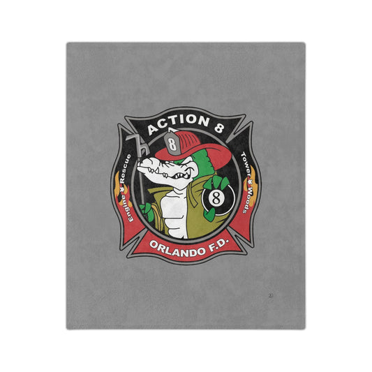 OFD Station 8 Logo Velveteen Minky Blanket