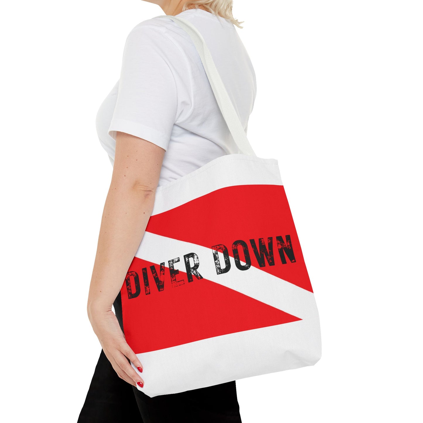 "Diver Down" Dive Flag AOP Tote Bag