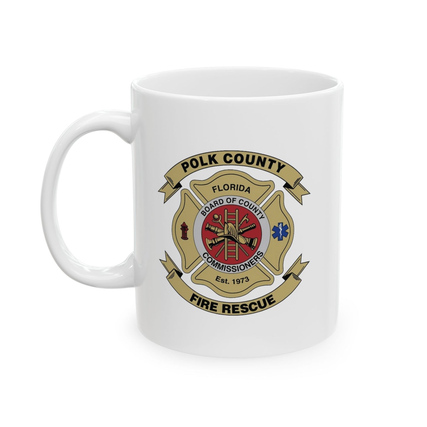 Polk County Fire Rescue Department Logo Ceramic Mug 11oz