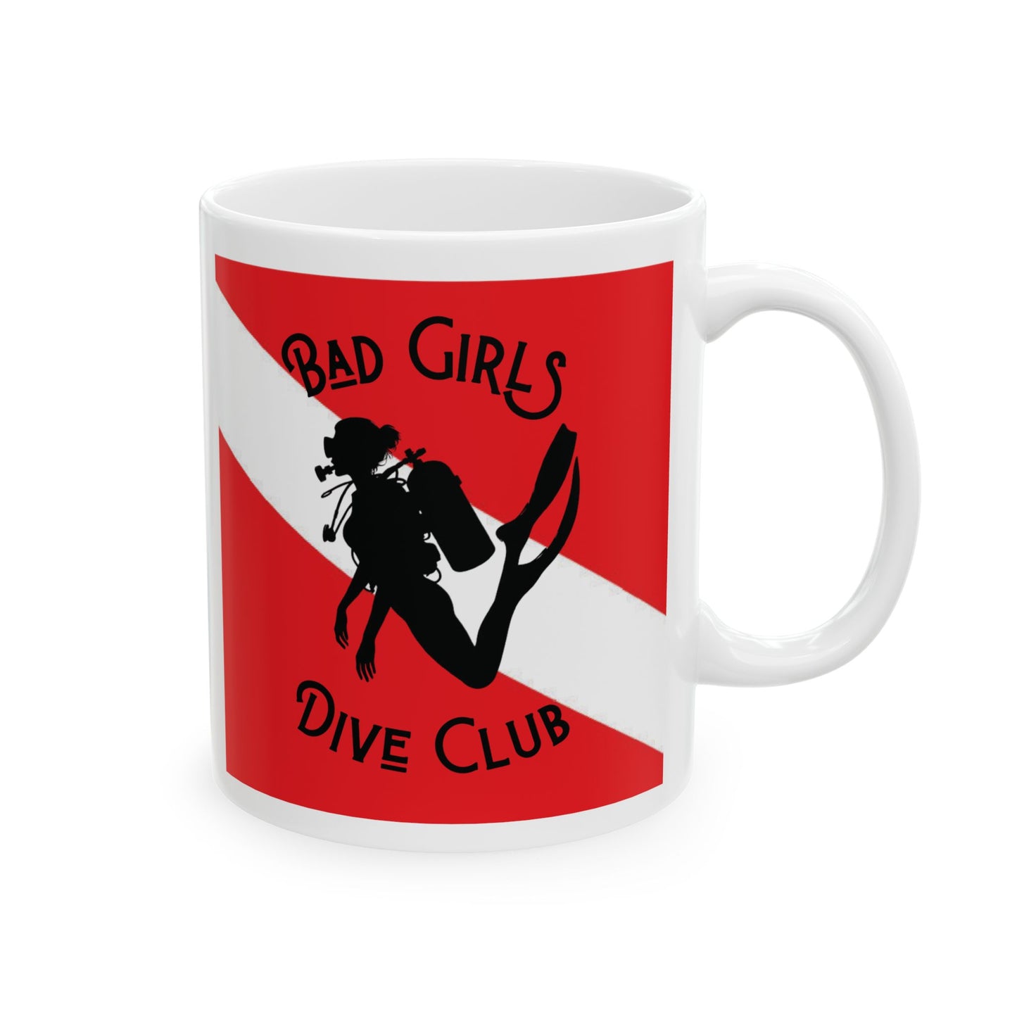 Bad Girls Dive Club - Dive Flag - Ceramic Mug 11oz