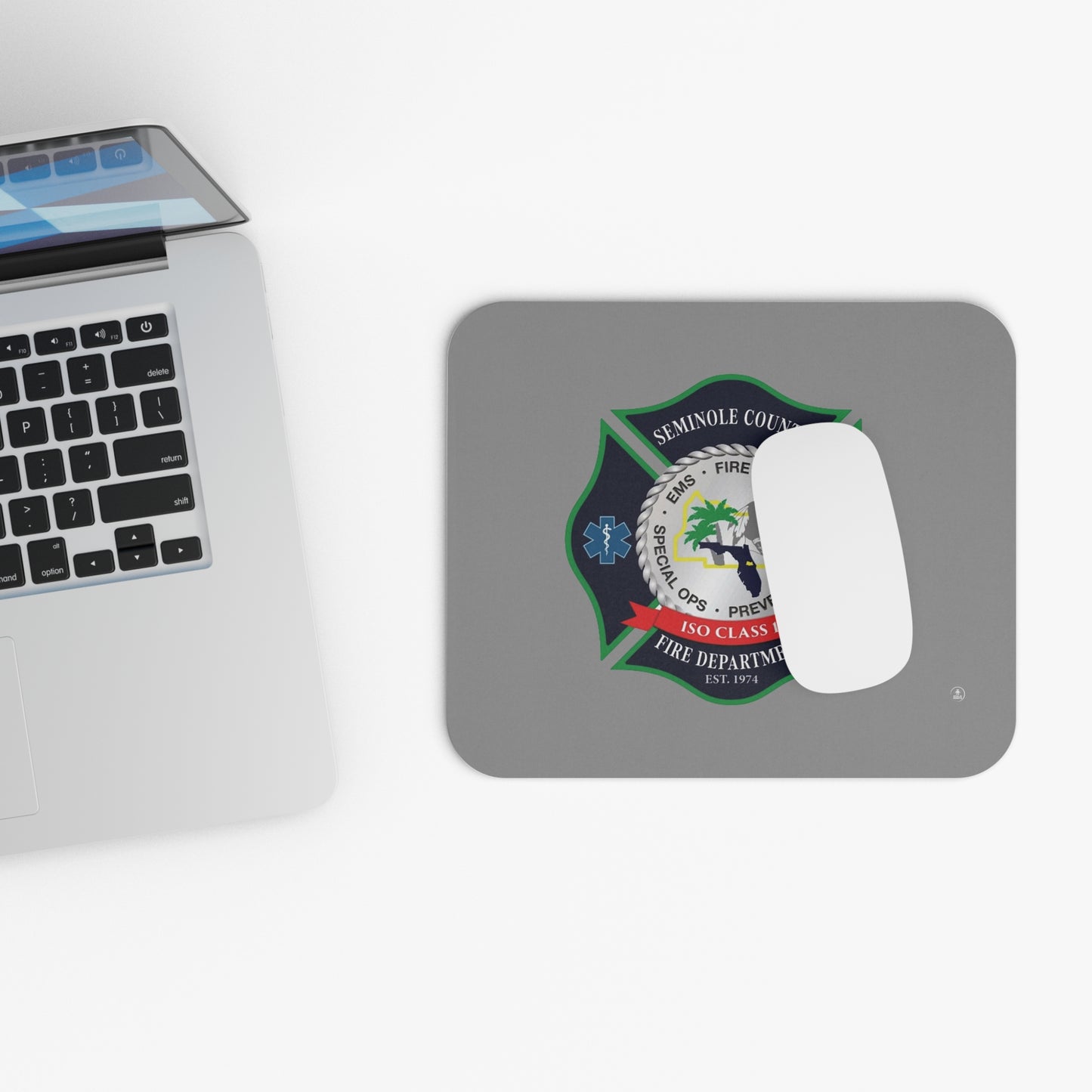 Seminole County Fire Department Logo Mouse Pad (Rectangle)