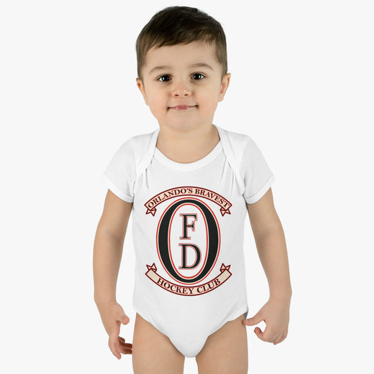 OFHC OFD Logo Color Wht only Infant Baby Rib Bodysuit