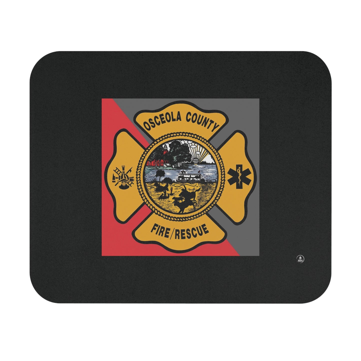 Osceola County Fire Rescue Department Logo Mouse Pad (Rectangle)