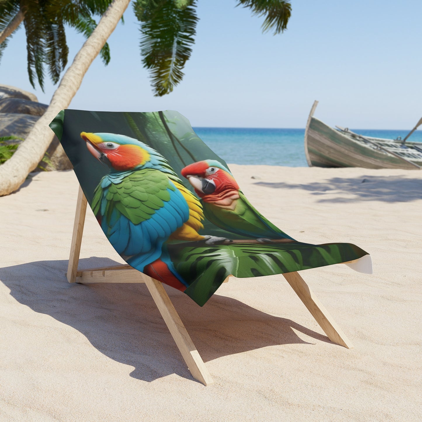 Parrots Beach Towel