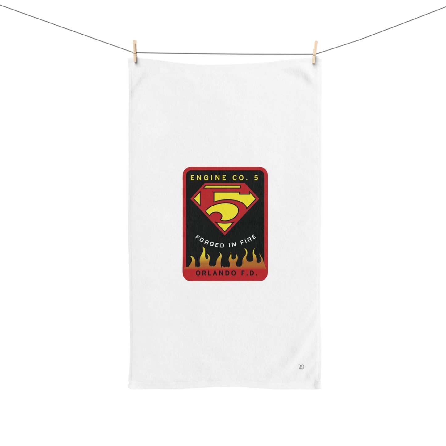 Orlando Fire Department Station 5 Logo Hand Towel