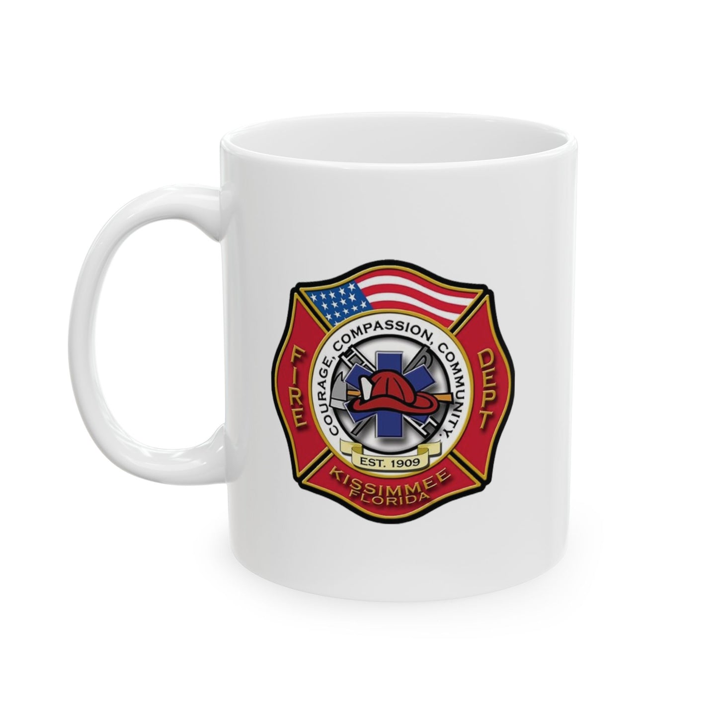 Kissimmee Fire Department Logo Ceramic Mug 11oz