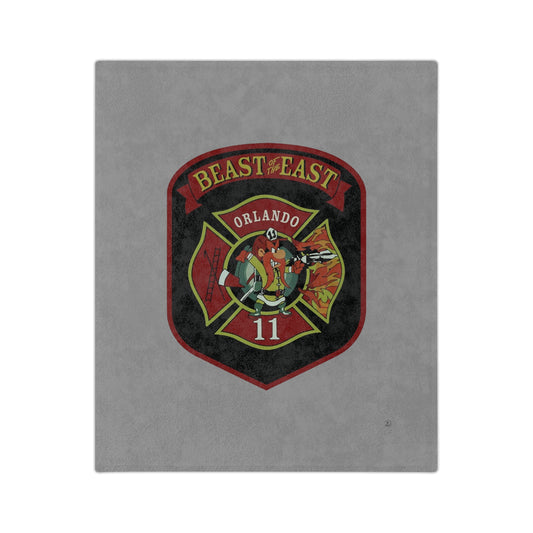 OFD Station 11 Logo Velveteen Minky Blanket