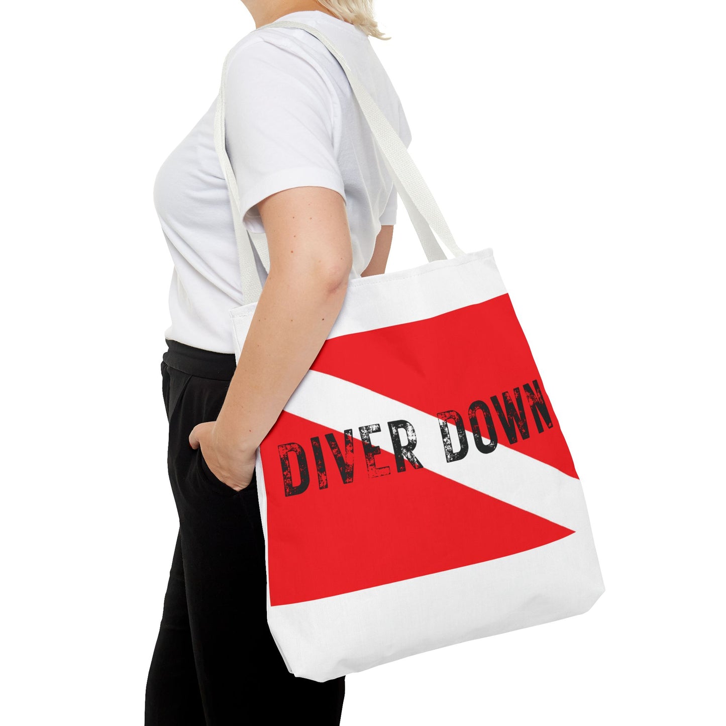 "Diver Down" Dive Flag AOP Tote Bag