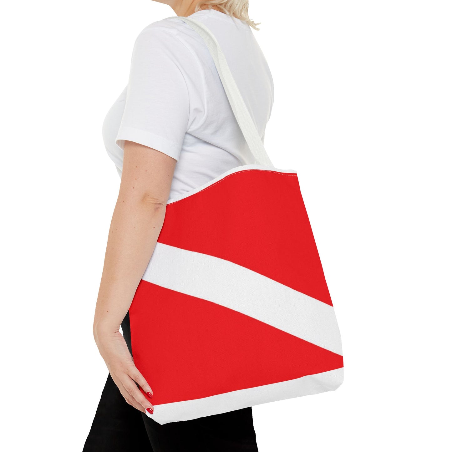 "Diver Down" - Dive Flag AOP Tote Bag