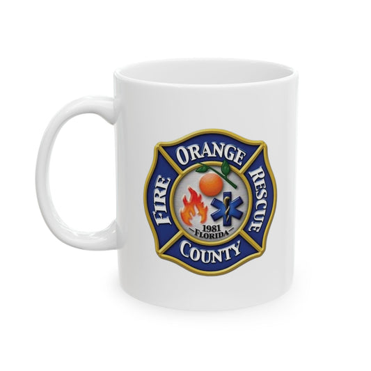 Orange County Fire Rescue Department Logo Ceramic Mug 11oz
