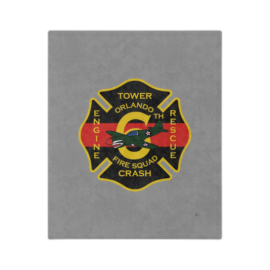 OFD Station 6 Logo Velveteen Minky Blanket