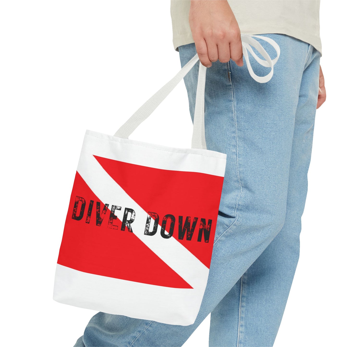 "Diver Down" Dive Flag AOP Tote Bag