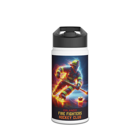 OFHC Fire and Ice Stainless Steel Water Bottle, Standard Lid