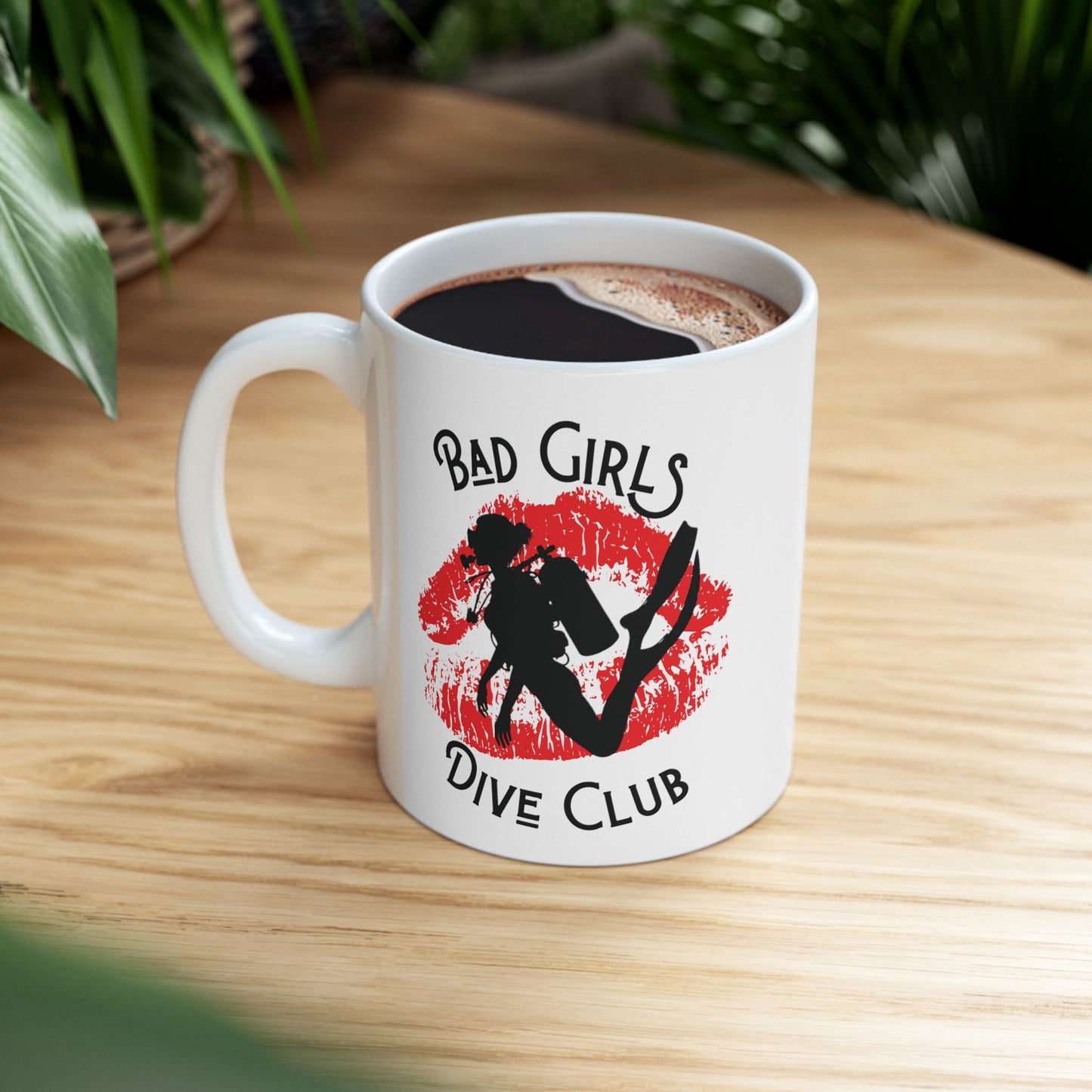 Bad Girls Dive Club Lips Ceramic Mug 11oz