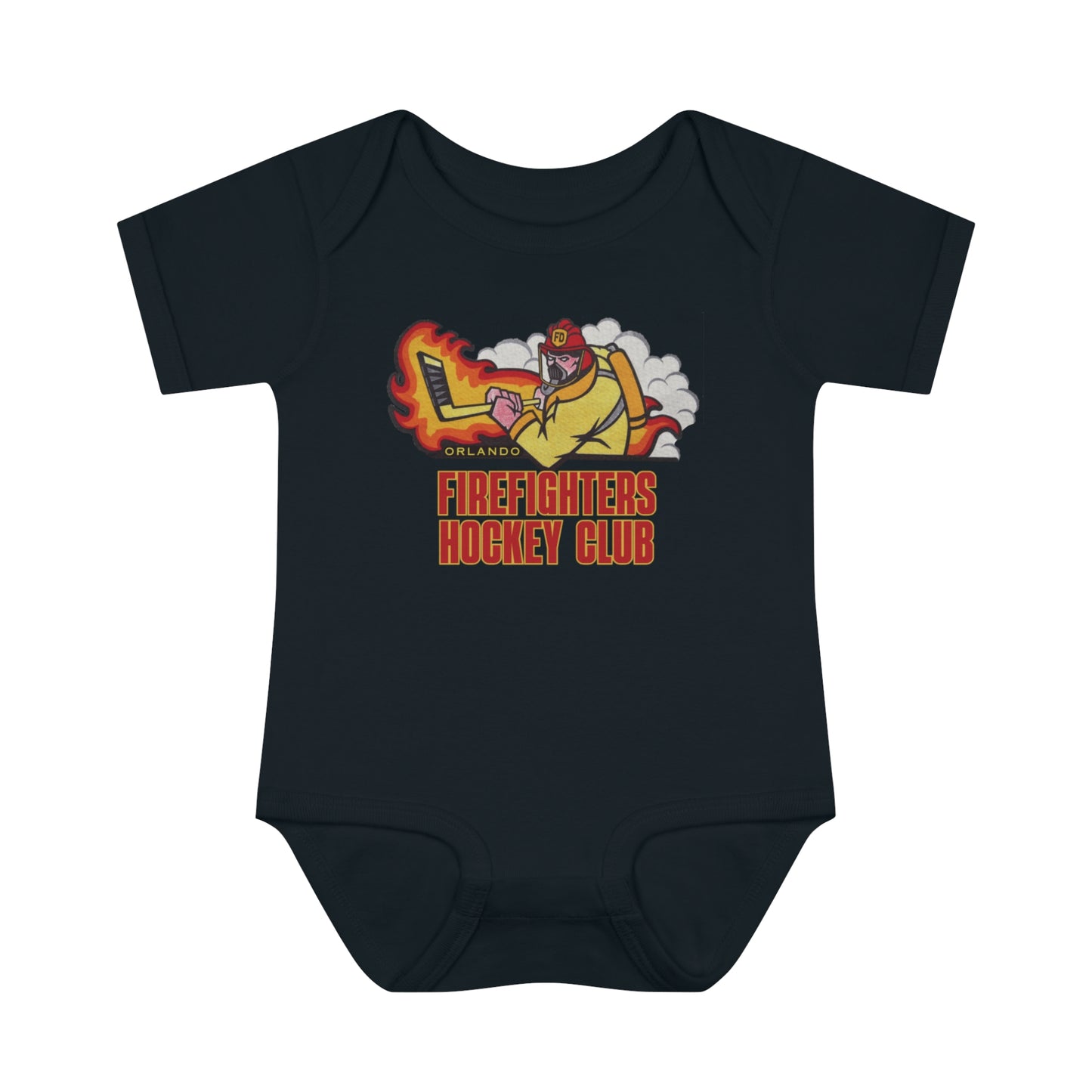 OFHC Retro Original Logo Blk only Infant Baby Rib Bodysuit