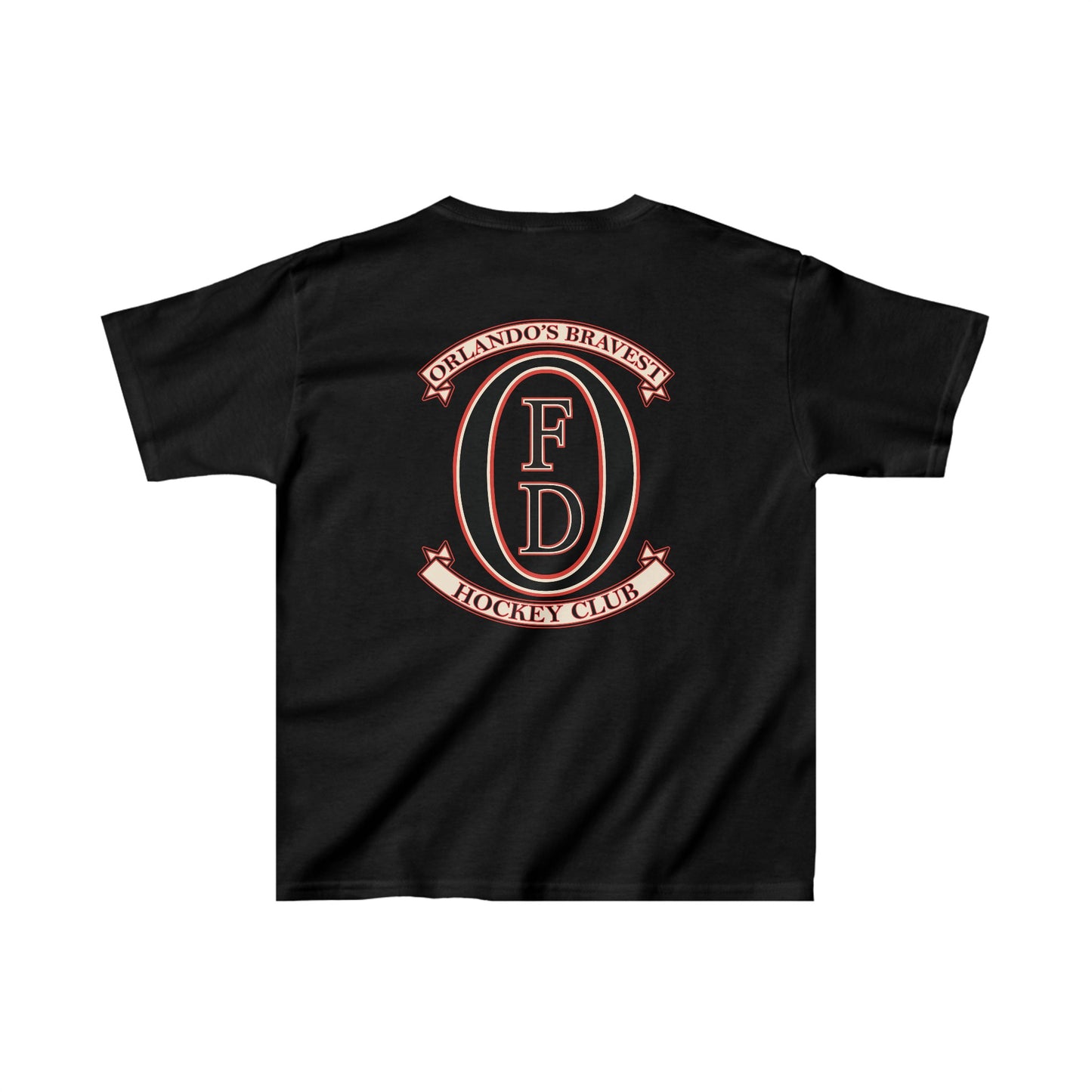 OFHC OFD Logo in Blk or Wte Kids Heavy Cotton™ Tee