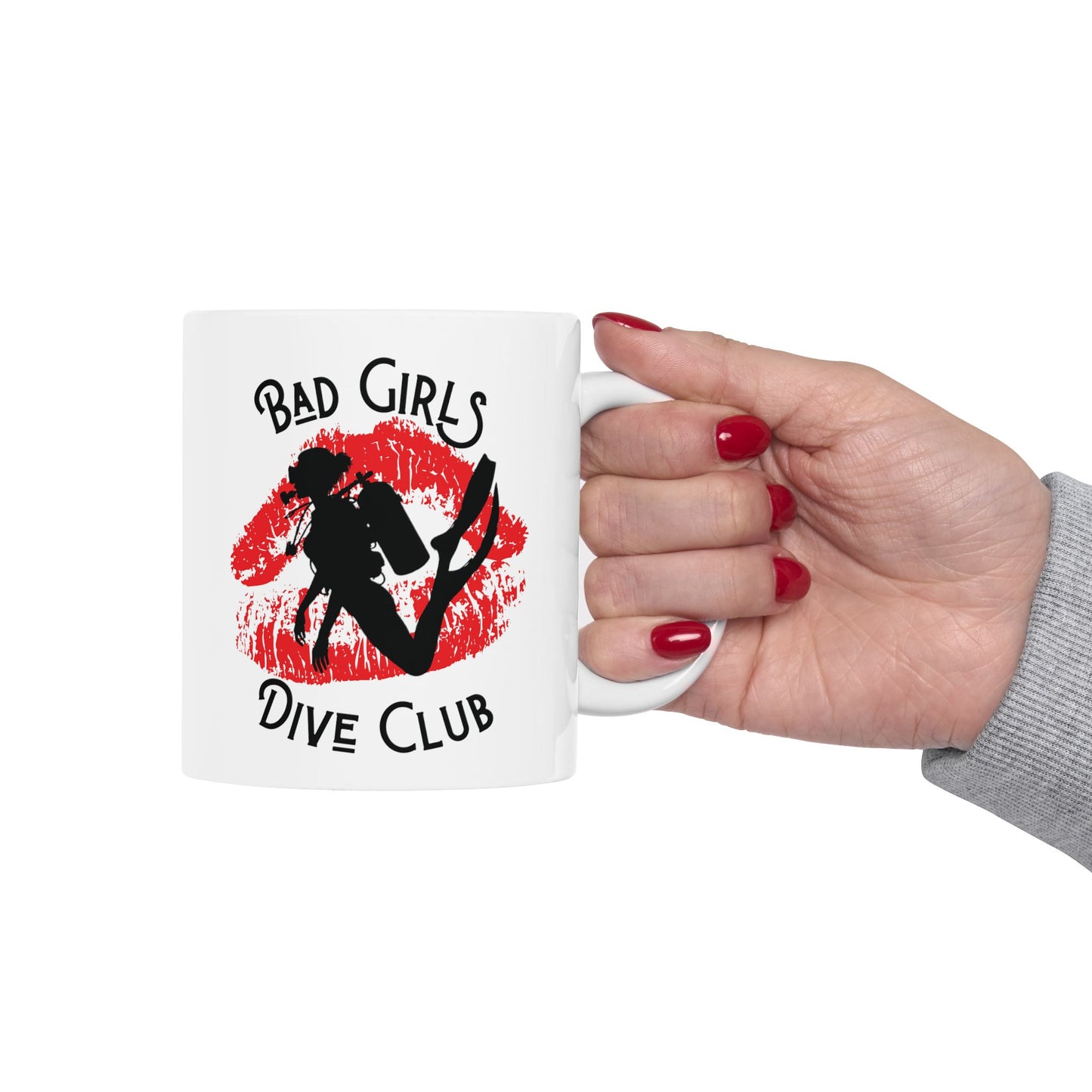 Bad Girls Dive Club Lips Ceramic Mug 11oz