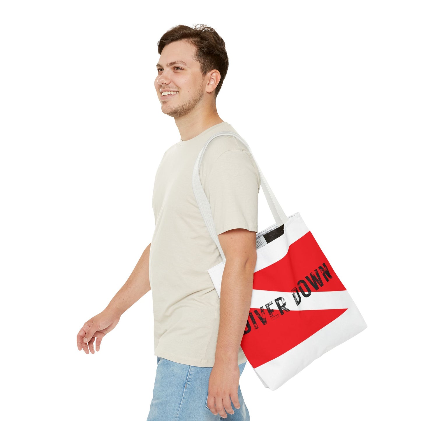 "Diver Down" Dive Flag AOP Tote Bag