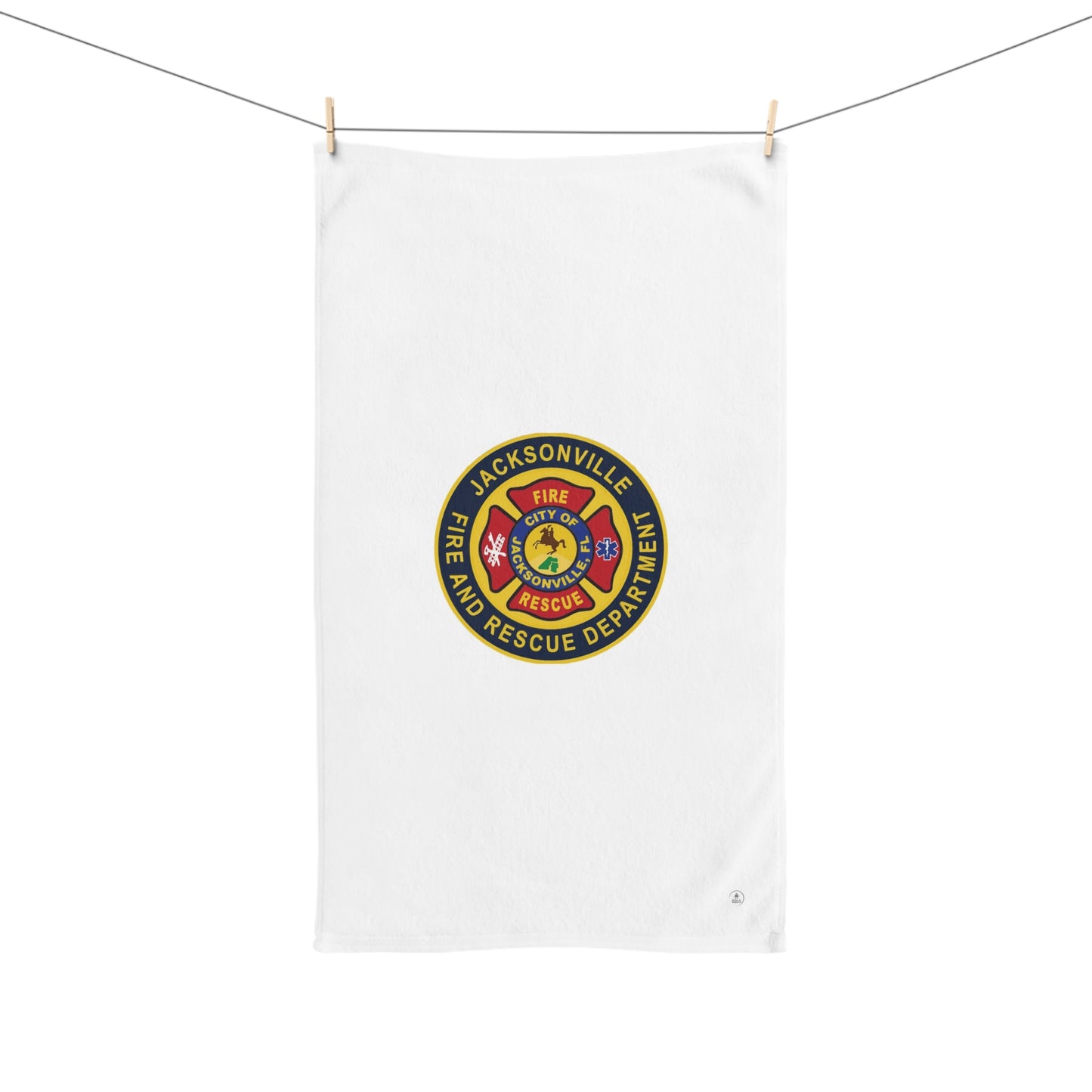 Jacksonville Fire Rescue Department Logo Hand Towel