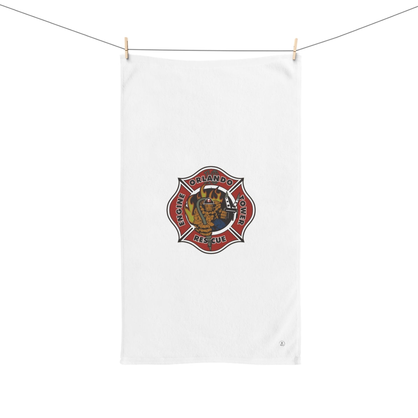 Orlando Fire Department Station 10 Logo Hand Towel