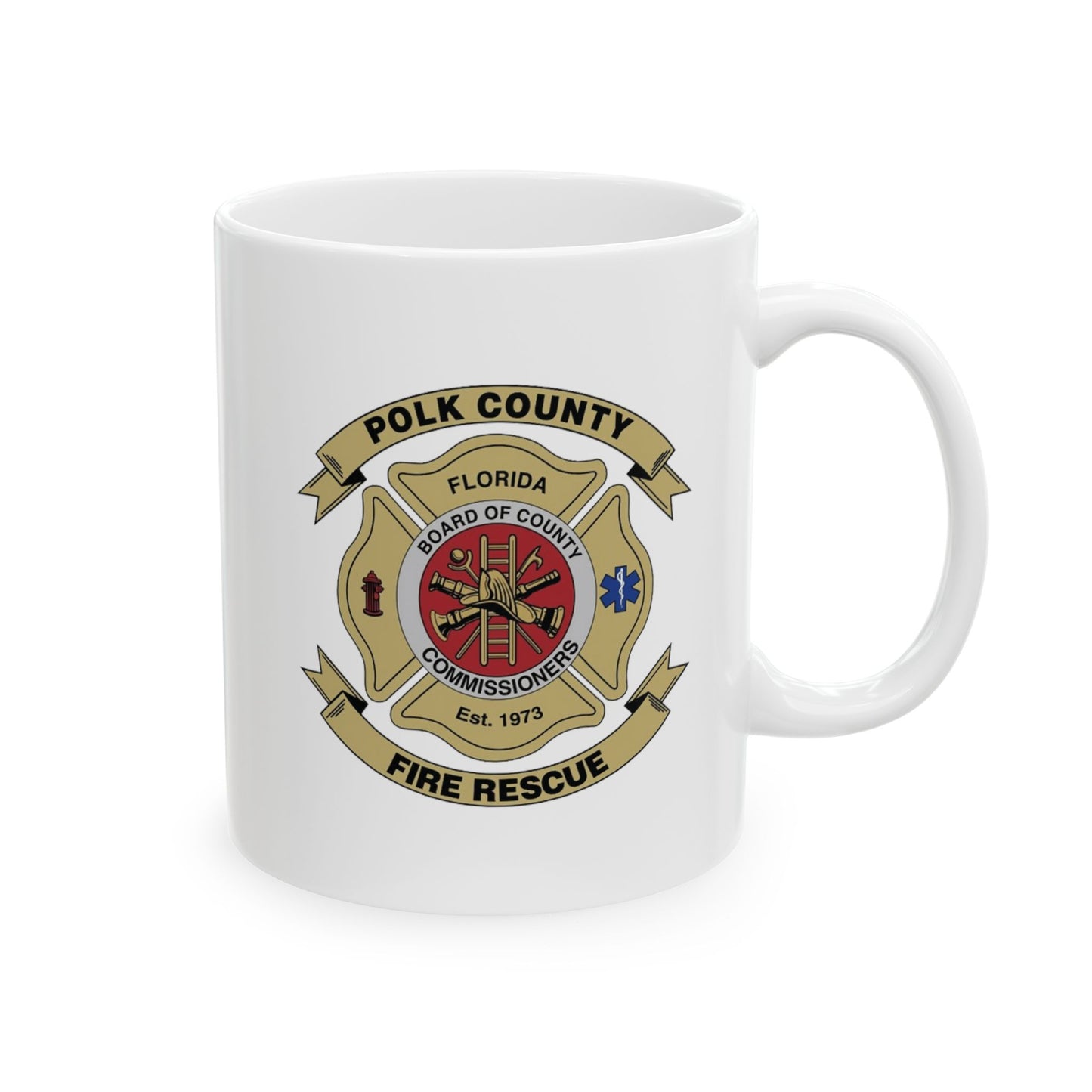 Polk County Fire Rescue Department Logo Ceramic Mug 11oz