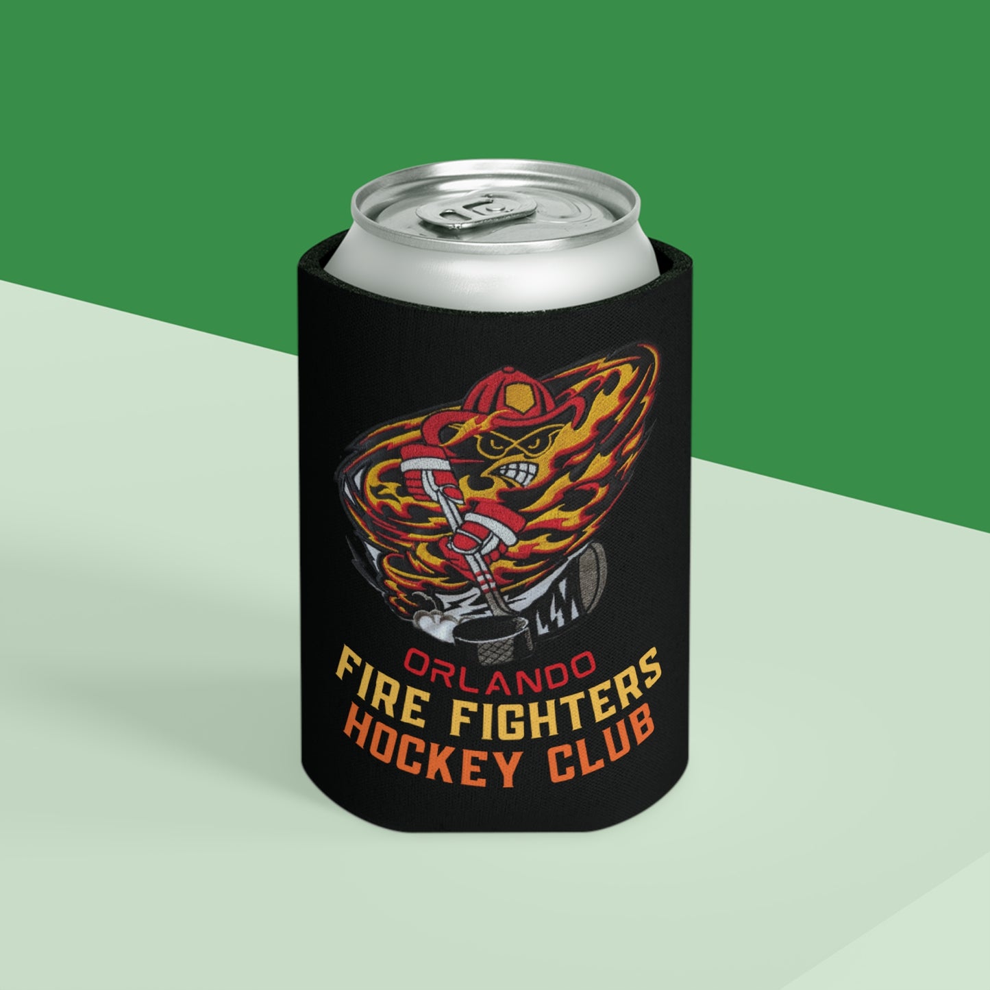 OFHC Retro Tornado Logo Can Cooler