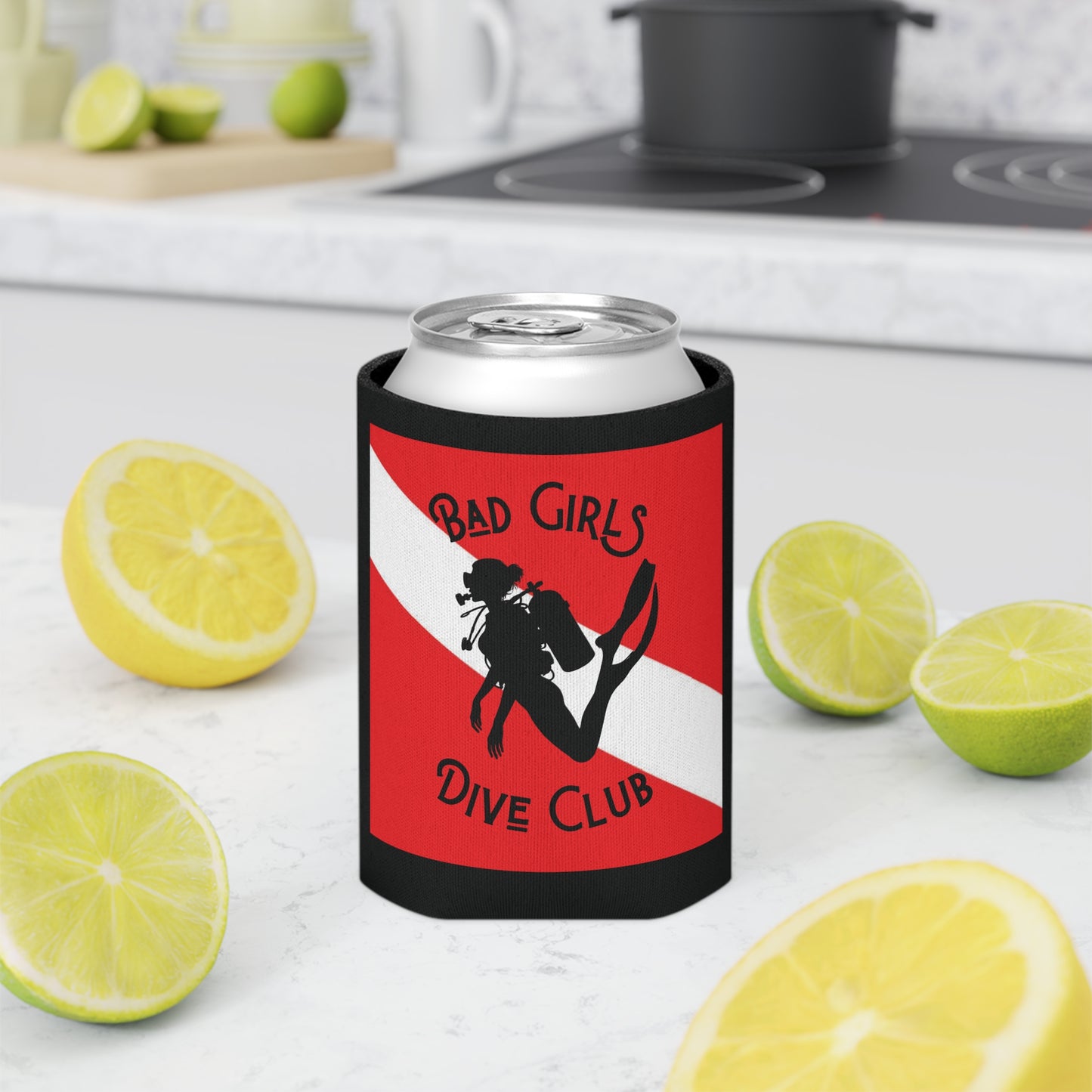 Bad Girls Dive Club - Dive Flag - Can Cooler