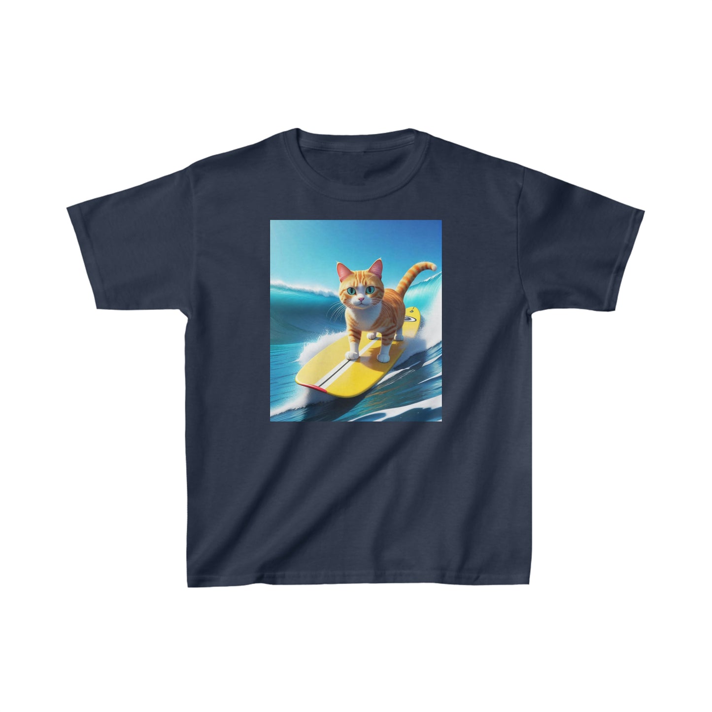 Surfin' Kitty #11 Kids Heavy Cotton™ Tee