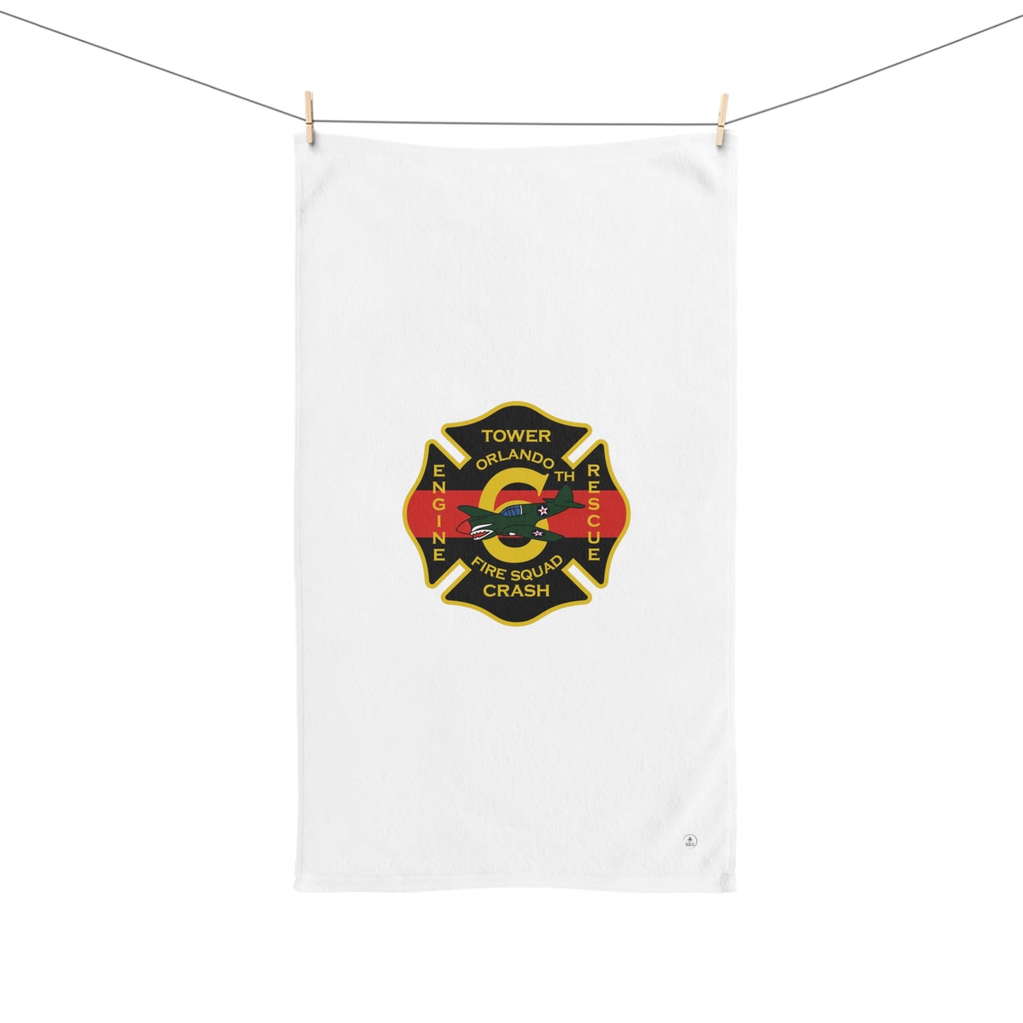 Orlando Fire Department Station 6 Logo Hand Towel