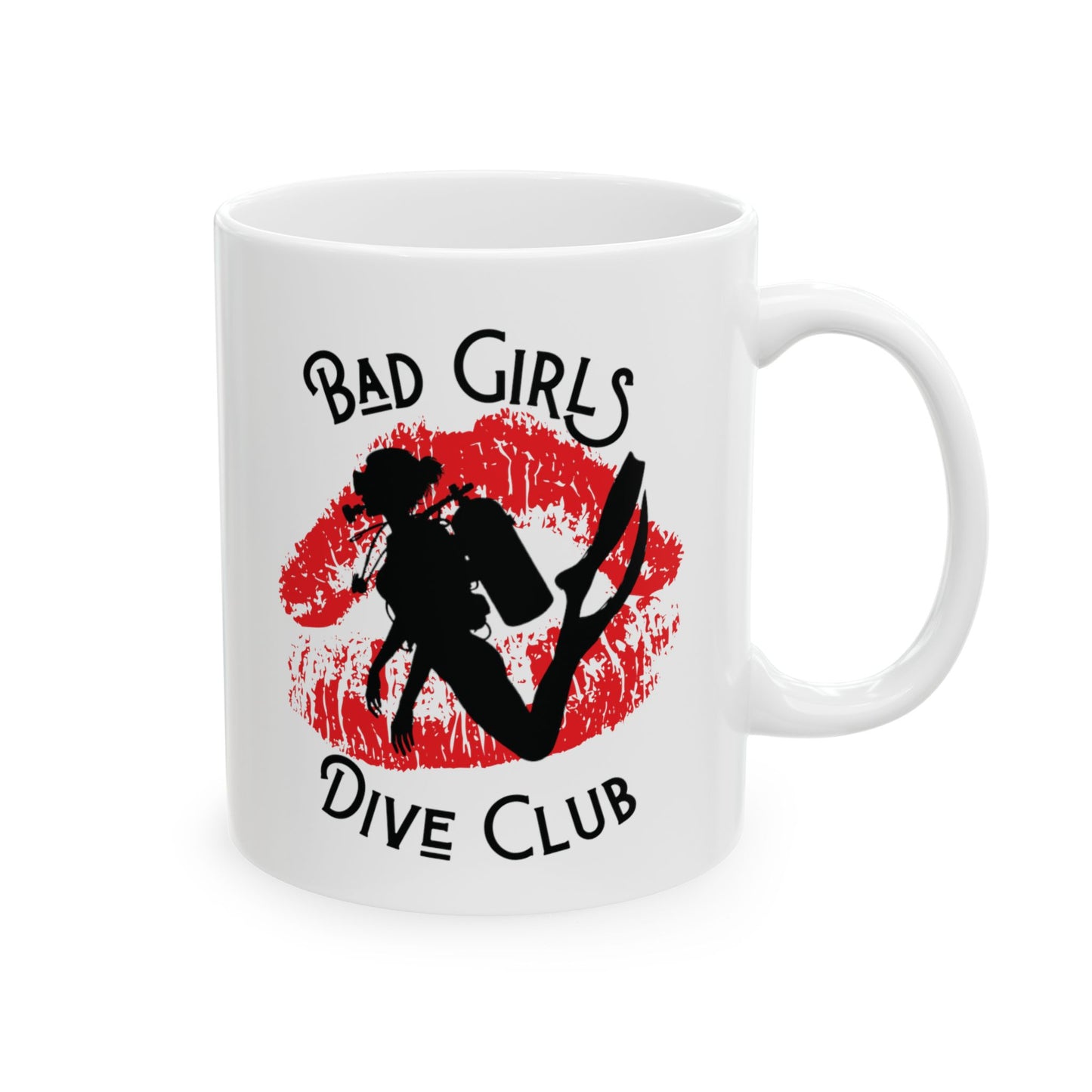 Bad Girls Dive Club Lips Ceramic Mug 11oz