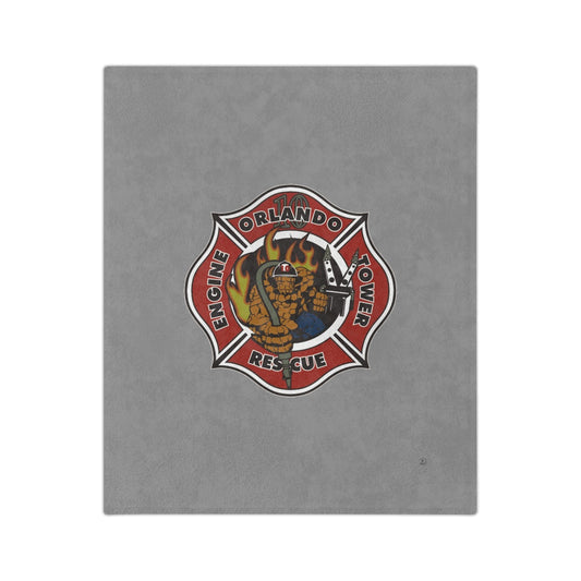 OFD Station 10 Logo Velveteen Minky Blanket