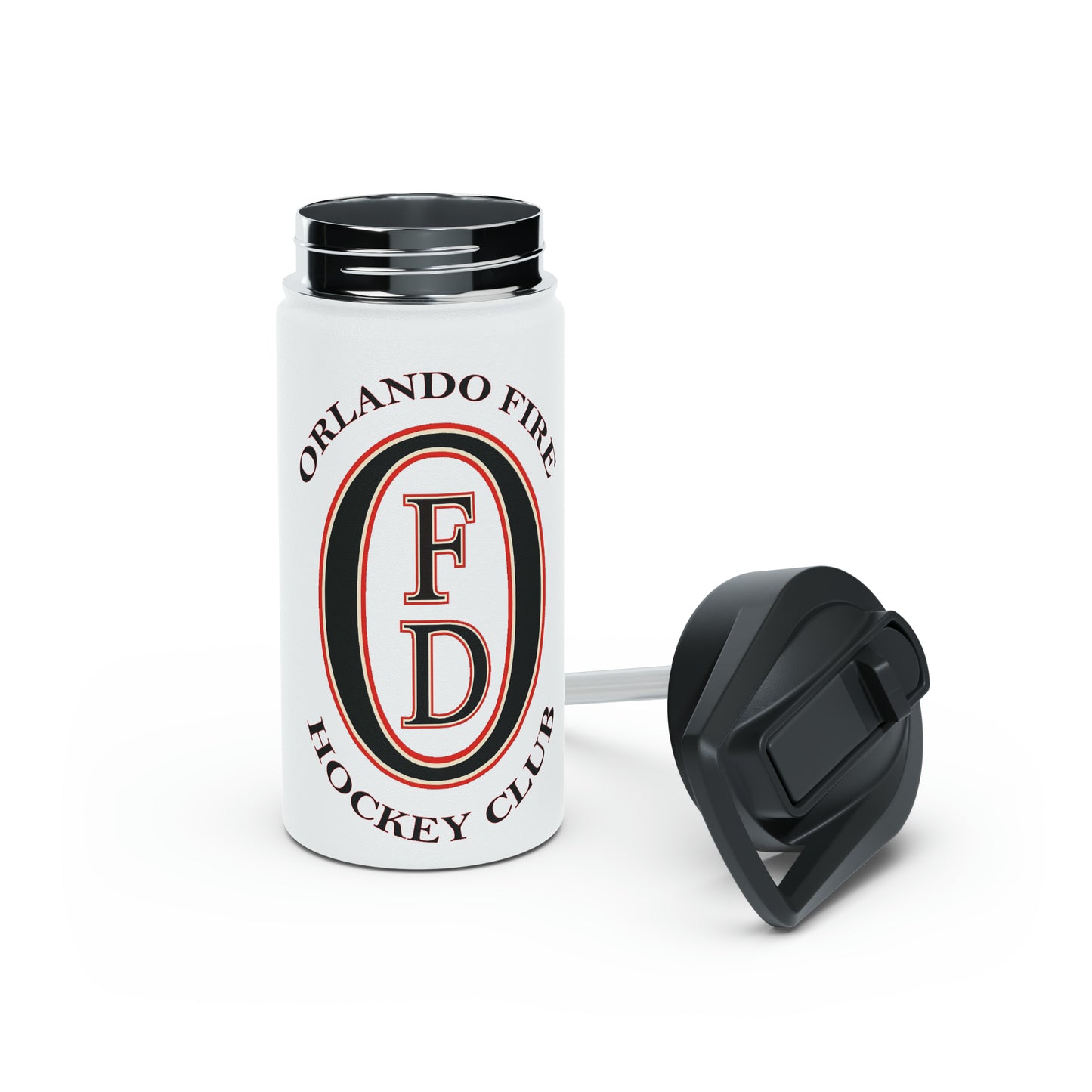 OFHC OFD Logo Stainless Steel Water Bottle, Standard Lid