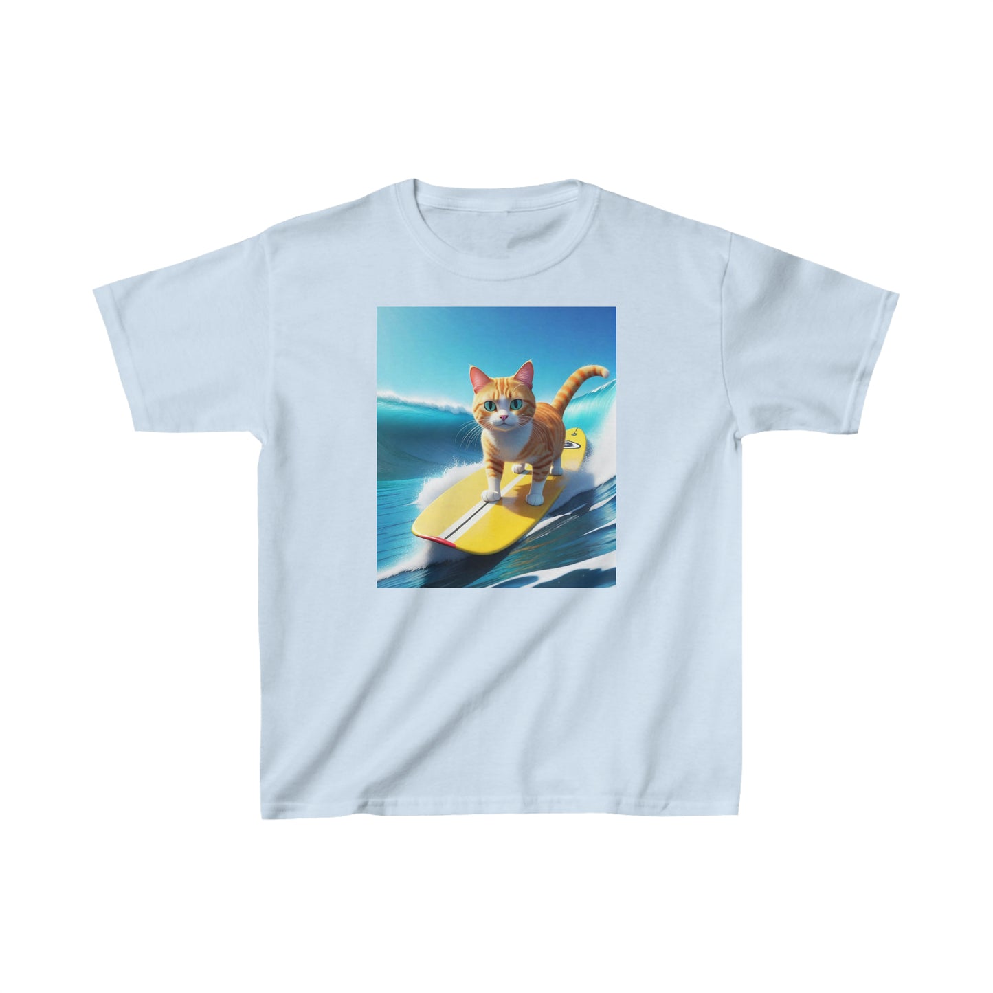 Surfin' Kitty #11 Kids Heavy Cotton™ Tee