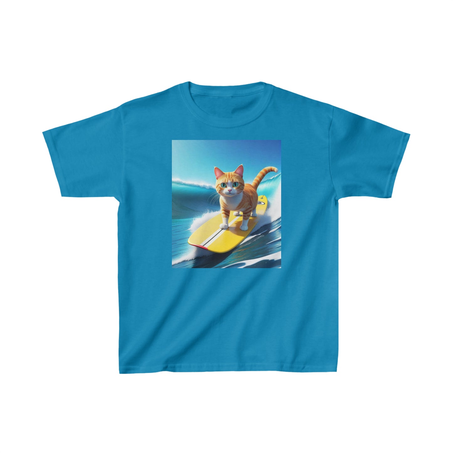 Surfin' Kitty #11 Kids Heavy Cotton™ Tee