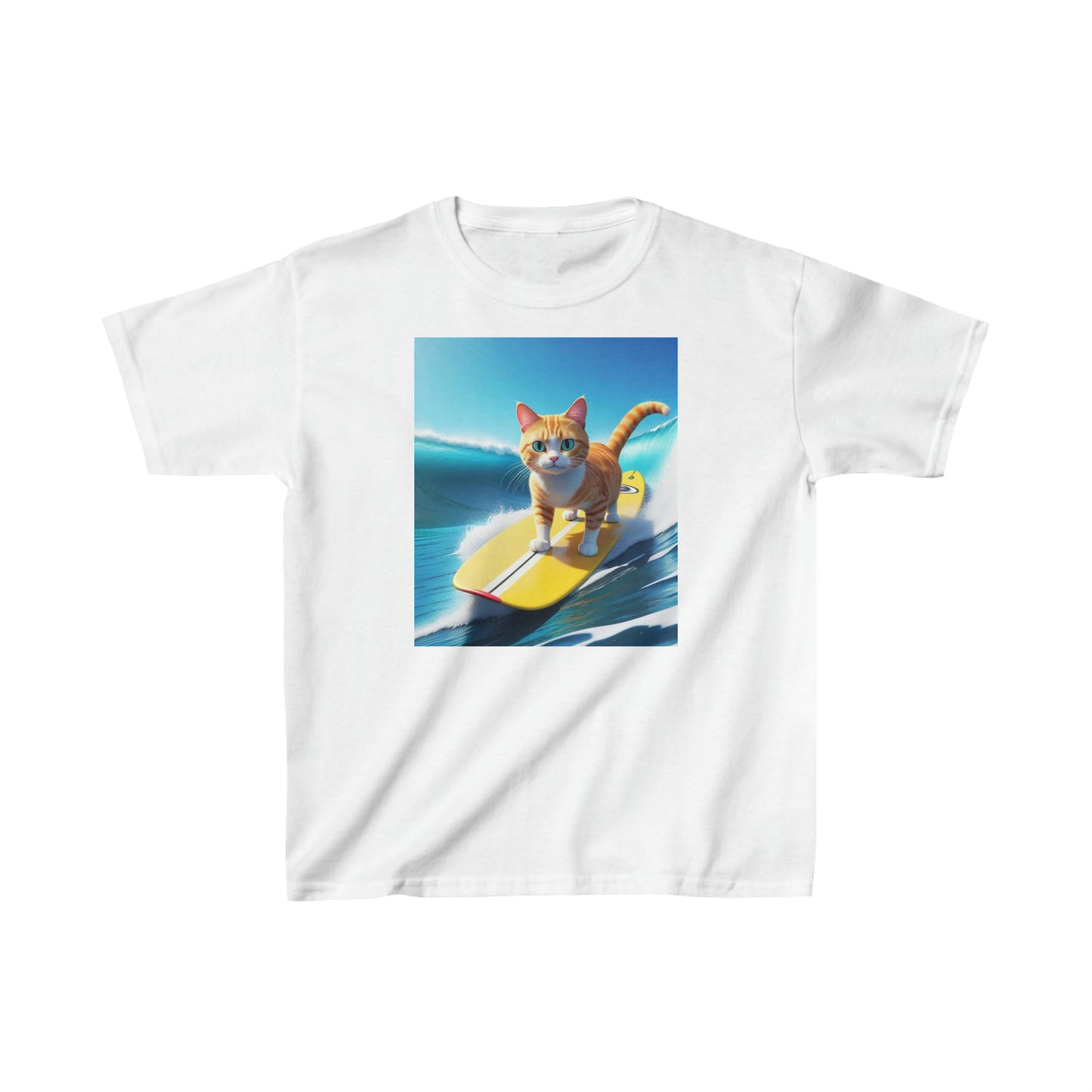 Surfin' Kitty #11 Kids Heavy Cotton™ Tee