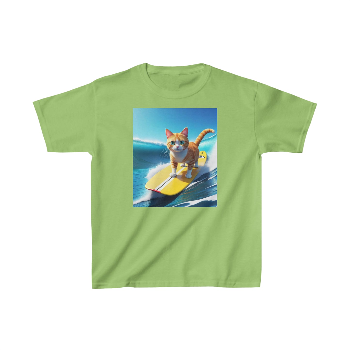 Surfin' Kitty #11 Kids Heavy Cotton™ Tee