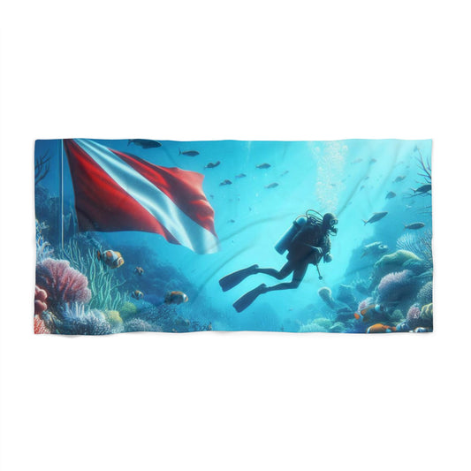 Plant the flag deep! Beach Towel