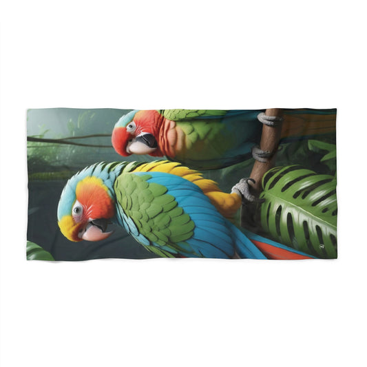 Parrots Beach Towel