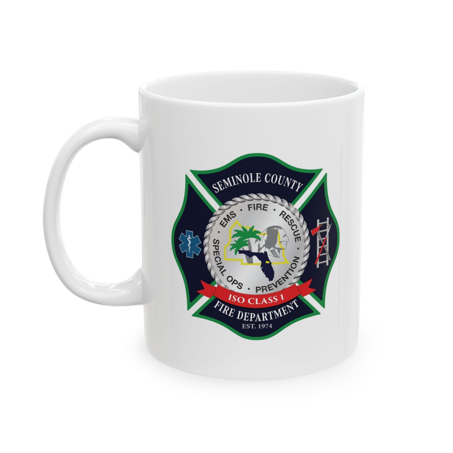 Seminole County Fire Department Logo Ceramic Mug 11oz