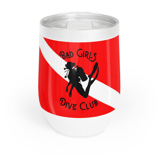 Bad Girls Dive Club - Dive Flag - Chill Wine Tumbler