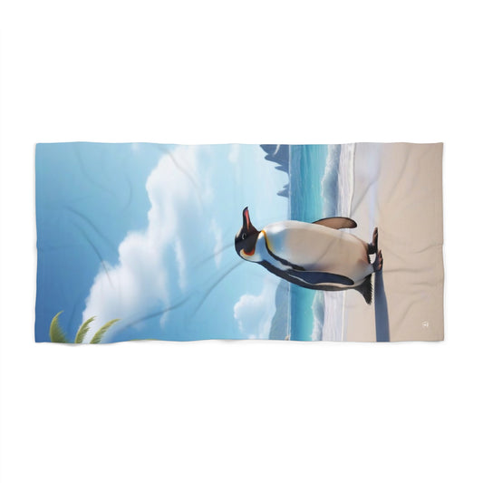 "Solitude" Penguin Beach Towel