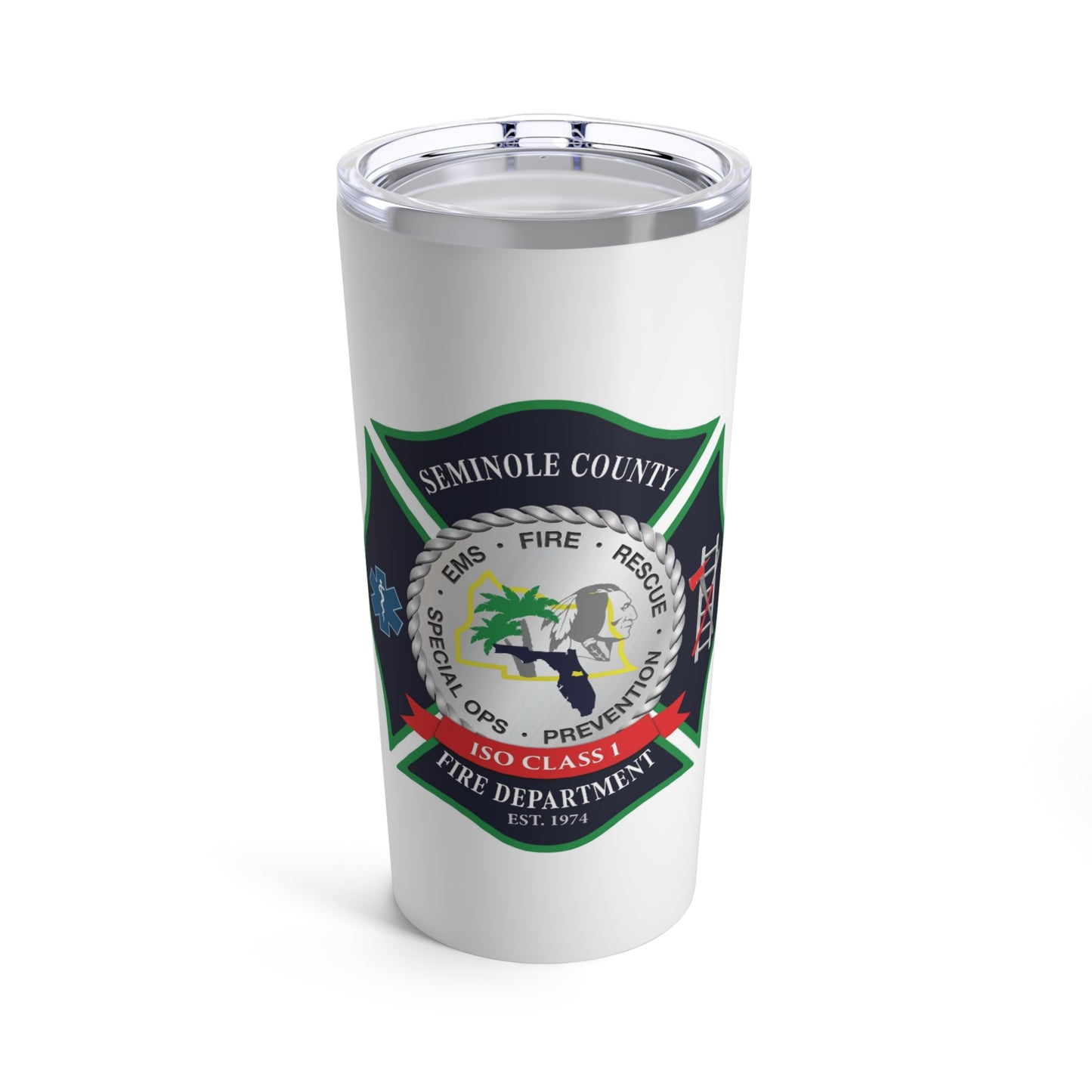 Seminole County Fire Department Logo Tumbler 20oz